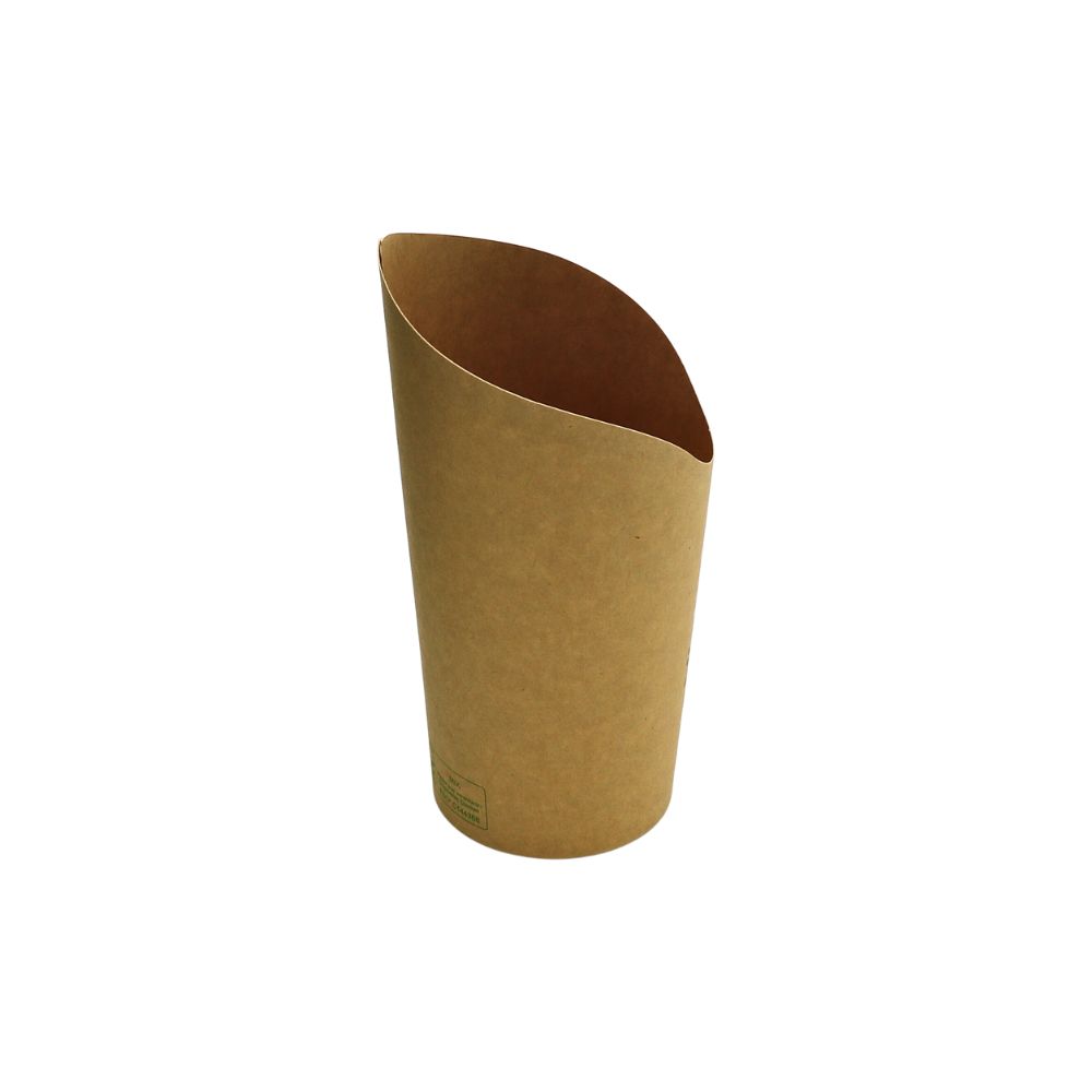 Wrap/Snack Becher L rund braun PAP/PE  a 1000 St.
