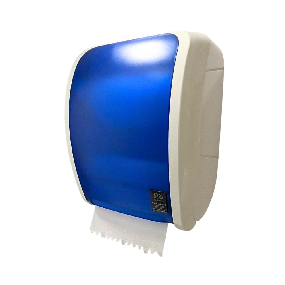 Spender Handtuchpapier TOPAS autocut weiß/blau